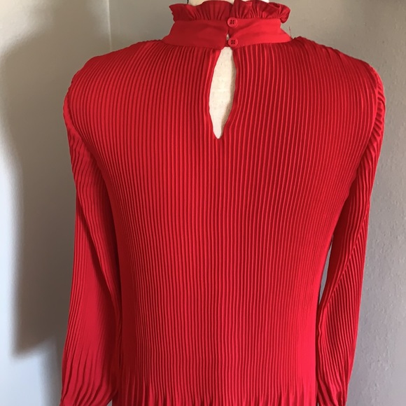 Chelsea 28 red dress pleated - Picture 5 of 8